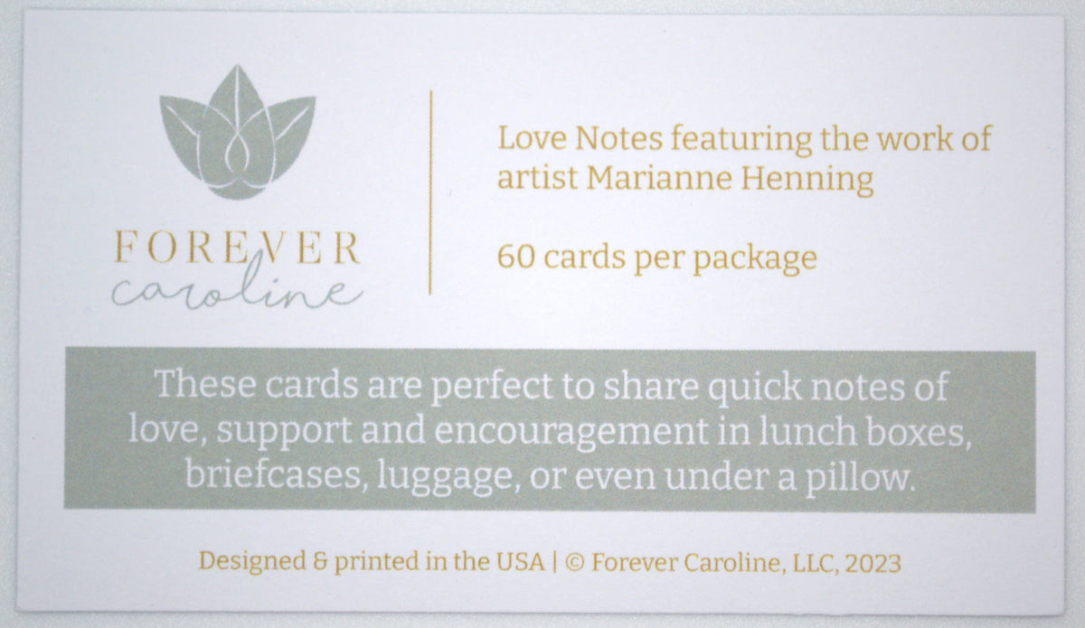 Bluebird Tiny Cards | Pack of 60 "Love Notes"