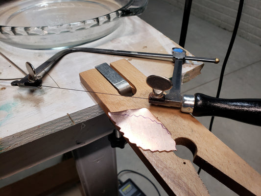 Making a Copper Leaf Pendant