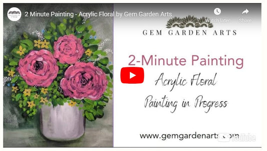 How to Paint a Flower Arrangement in Acrylic