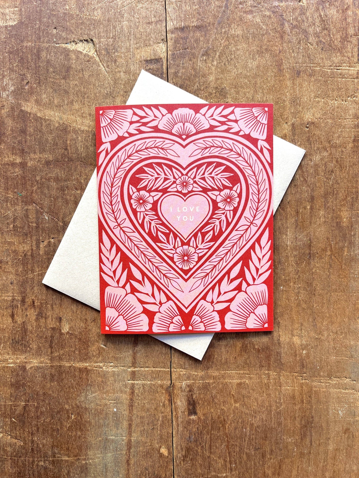 "I Love You," Greeting Card