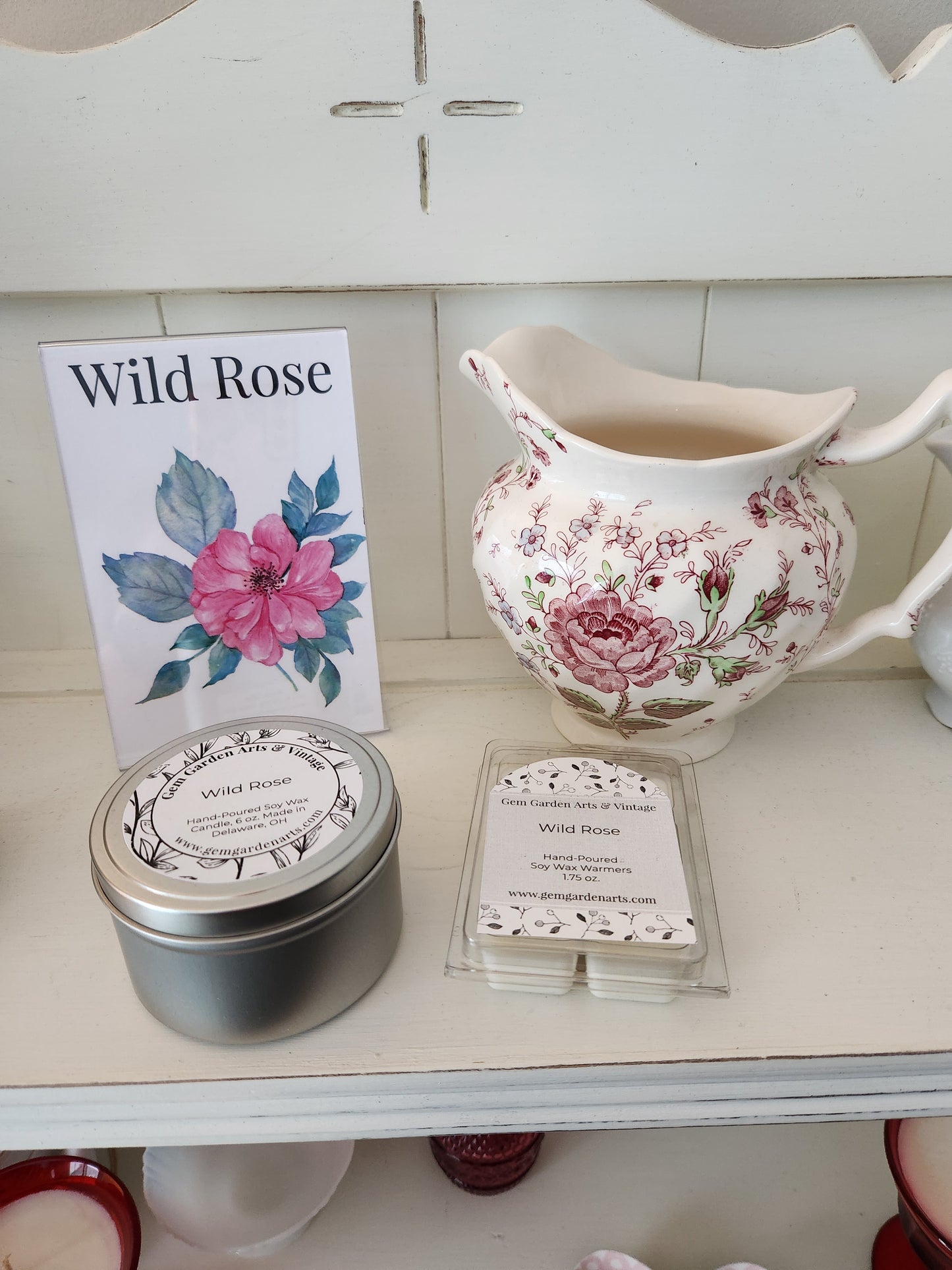 Wild Rose Hand-Poured Wax Melts, 1.75 oz