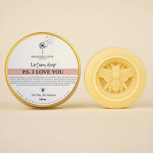 Tallow Lotion Bar Lavender, Juniper, Mint, Sage PS I LOVE U