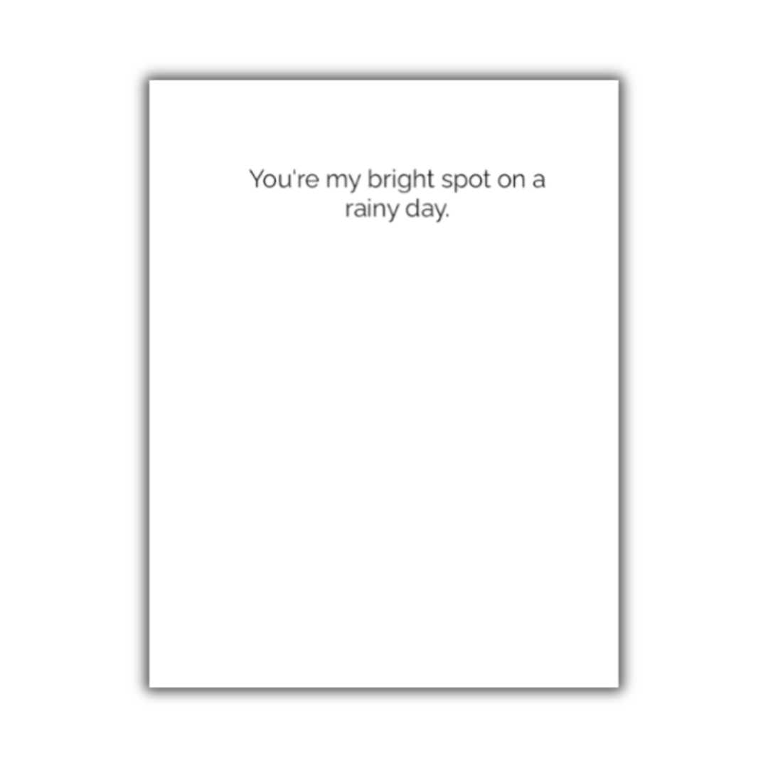 Bright Spot on a Rainy Day Note Card
