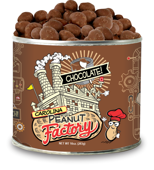 Chocolate Covered Peanuts from the Carolina Peanut Factory, 10 oz