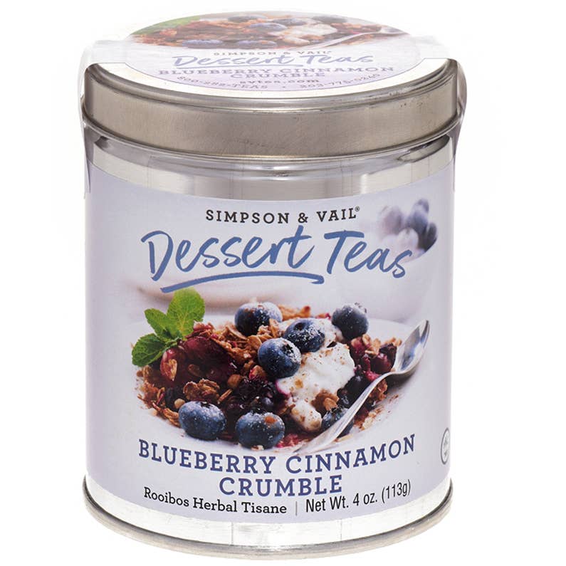 Blueberry Cinnamon Crumble Rooibos Herbal Tisane - 4 oz Tin