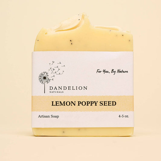 Lemon Poppy Seed Bar Soap | Exfoliating Bar Soap