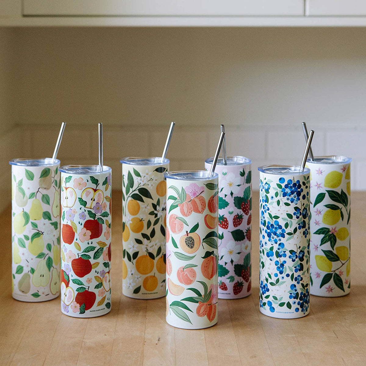 Strawberry Patch 20oz Stainless Steel Skinny Tumbler