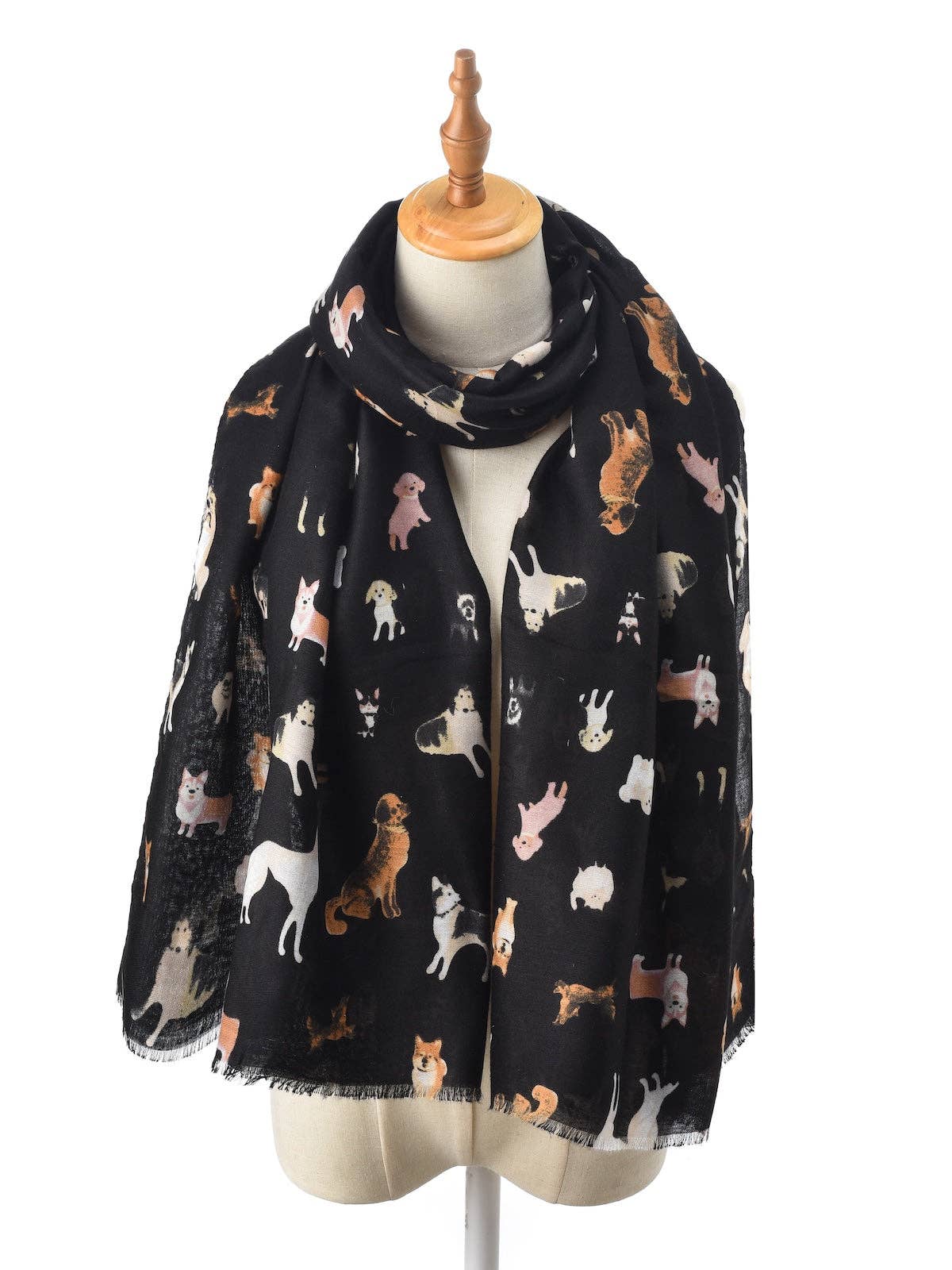 Cute Dog Pattern Scarf