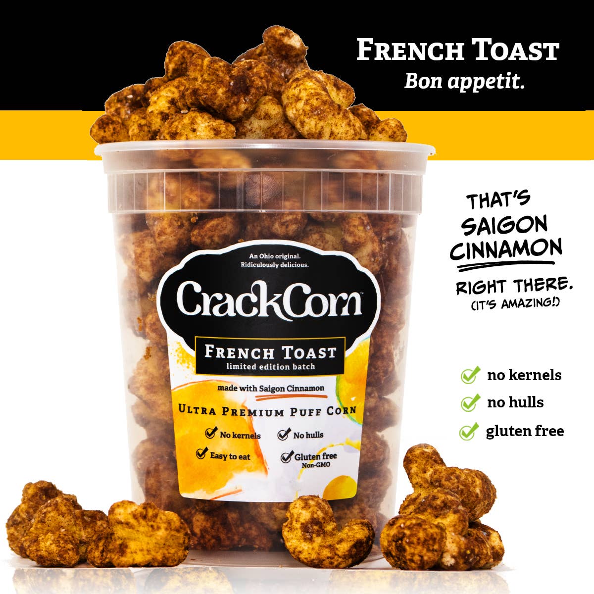 Crack Corn / Puffy Pop - French Toast (4 oz)