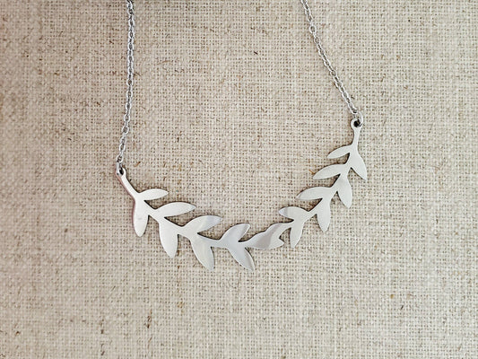 Stainless Steel Large Branch Necklace