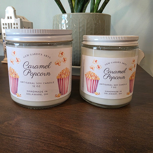 Caramel Popcorn Handmade Soy Candles