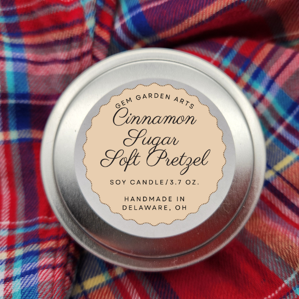 Cinnamon Sugar Soft Pretzel Handmade Soy Candles and Wax Melts