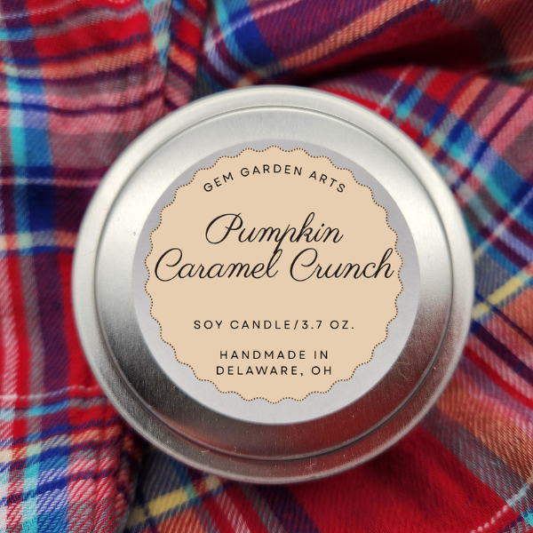 Pumpkin Caramel Crunch Handmade Soy Candles and Wax Melts