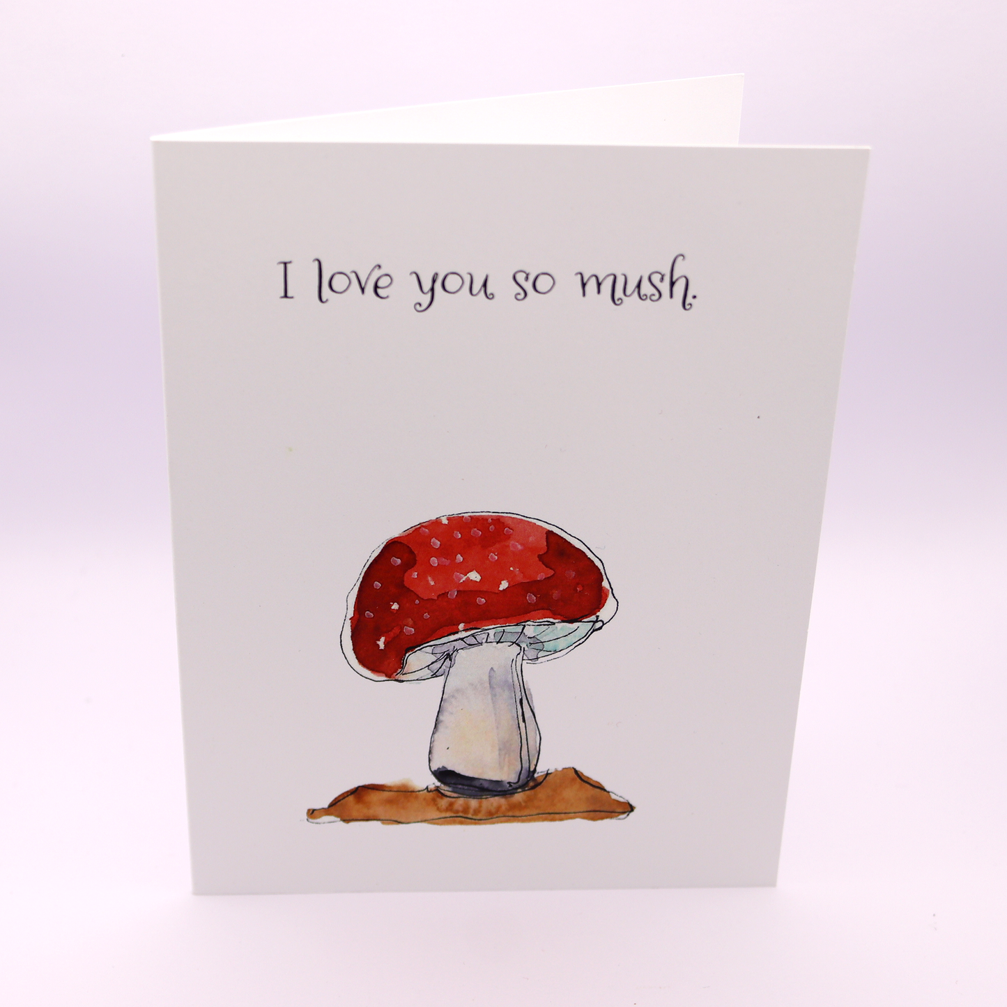 I Love You Card with Mushroom