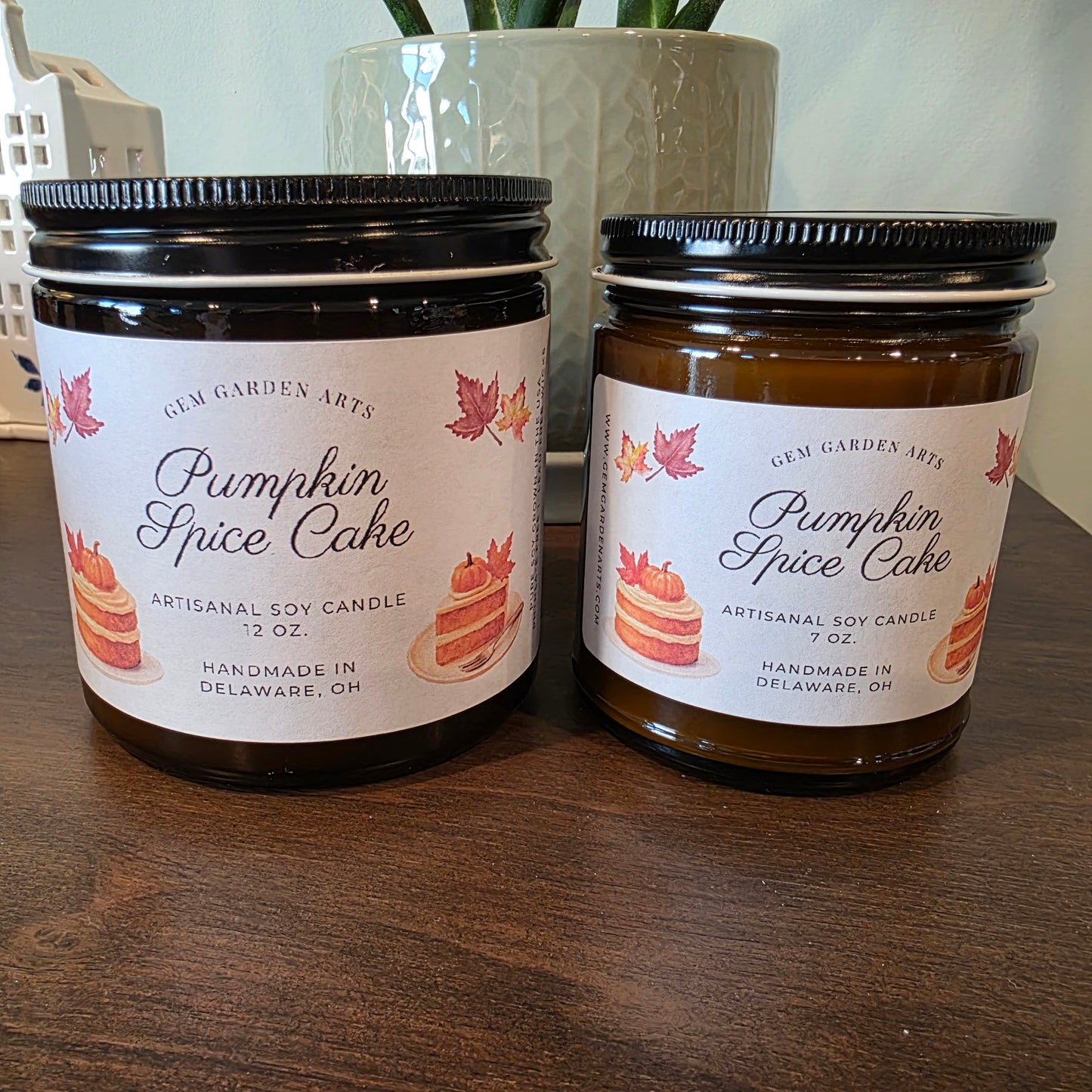 Pumpkin Spice Cake Handmade Soy Candles