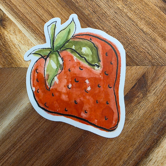 Charming Strawberry Sticker