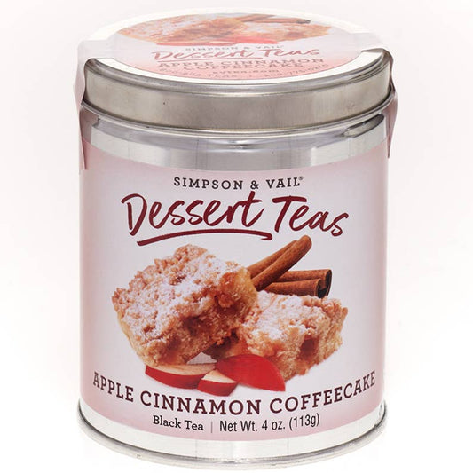 Apple Cinnamon Coffeecake Black Dessert Tea - 4 Ounce Tin