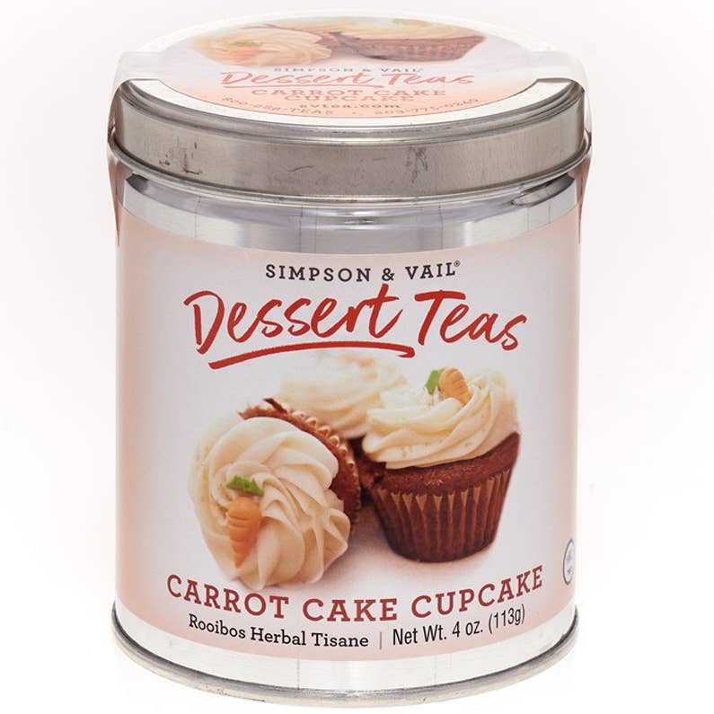 Carrot Cake Cupcake Rooibos Herbal Tisane - 4 Ounce Tin