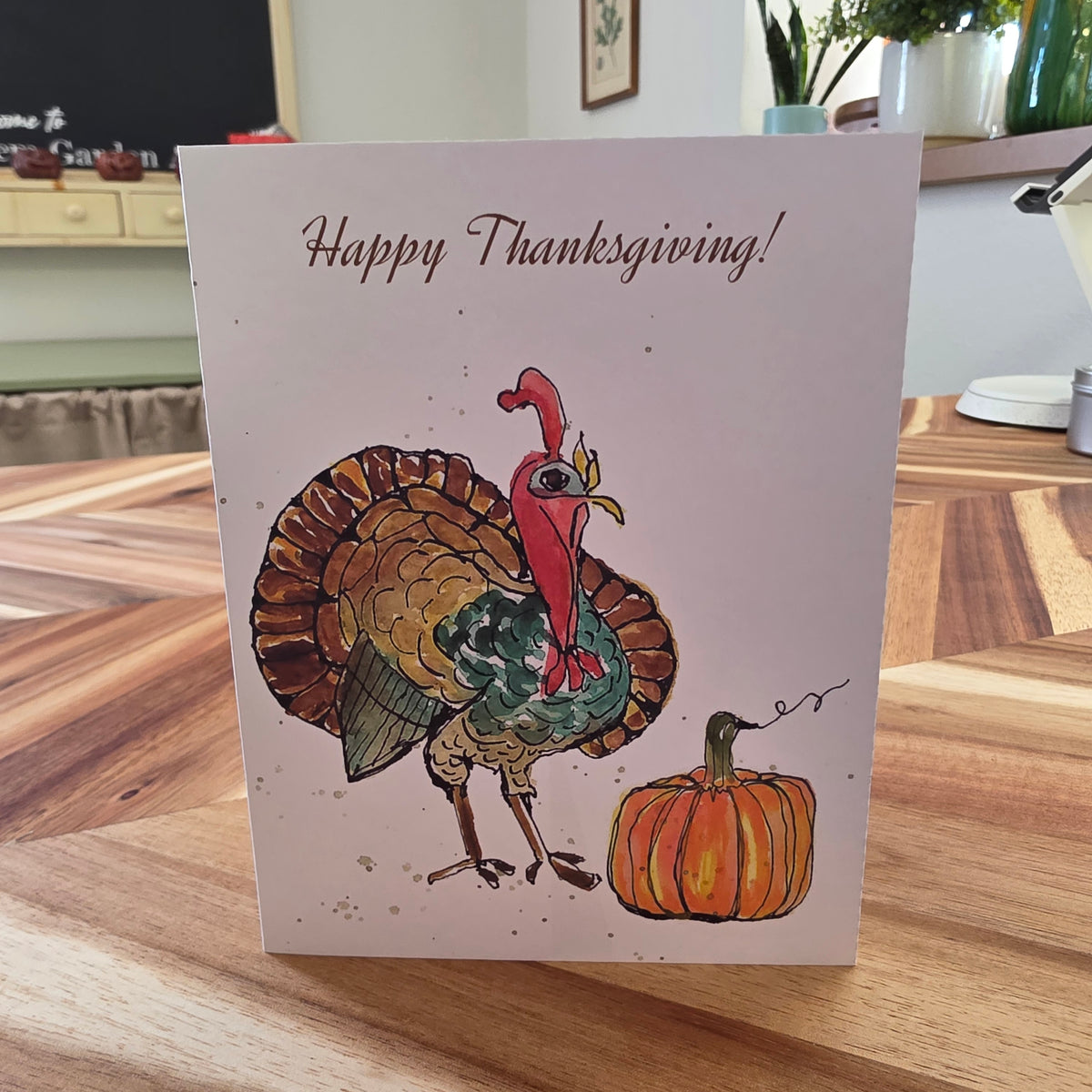 Tom Turkey Thanksgiving Card