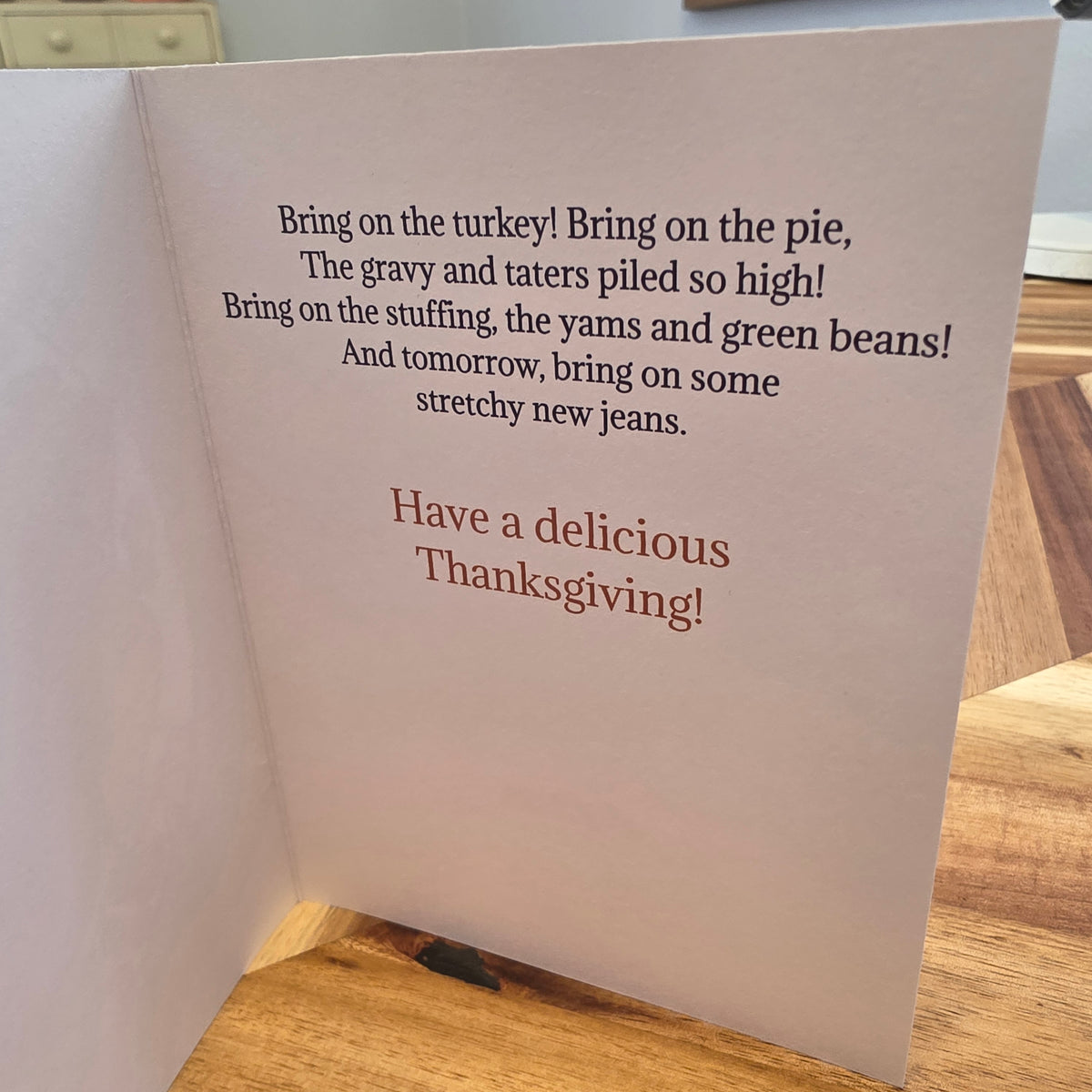 Turkey Dinner Thanksgiving Card